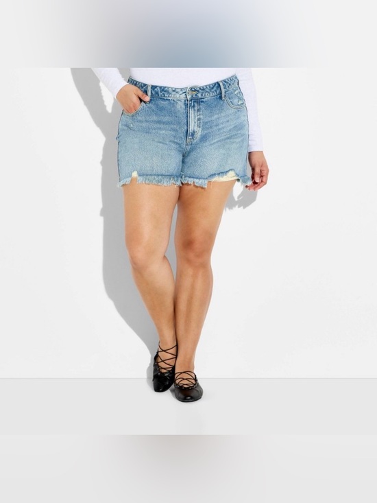wild fable Pants - wild fable Light Blue Distressed Denim Shorts